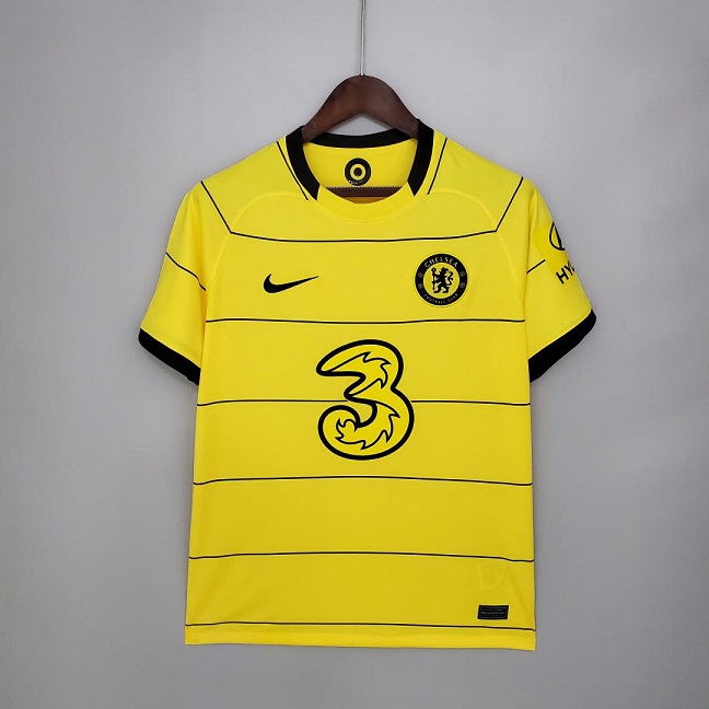AAA Quality Chelsea 21/22 Away Yellow Soccer Jersey
